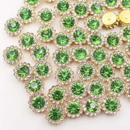 8mm-12mm Sunflower Silver Claw Sew On Rhinestones Glitter Crystals Stones Fabric Glass Beads DIY Sewing Rhinestones Crafts Gems