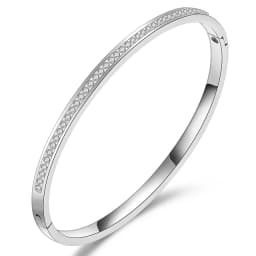 NIBASTAR Hollow Star Bracelets & Bangles For Women Fashion Stainless Steel Sweet Romantic Bracelet Rose Gold Color Jewelry Gift