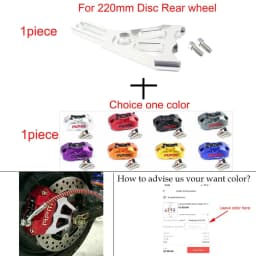 Motorcycle Brake Caliper Front Rear Disc Brake Master Cylinder adapter 220 200mm for Yamaha Kawasaki  Radial Mount Caliper