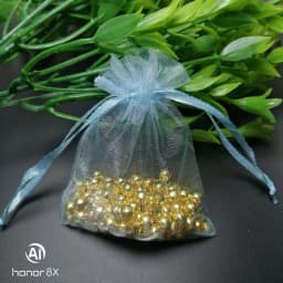 1000pcs Small Plain Organza Bags Drawstring Pouch Jewelry Packaging bag Drawable Birthday party Wedding Gift bags Candy Pouches
