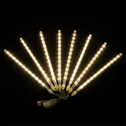 LED Meteor Shower Garden Lights Waterproof Falling Raindrop Fairy String Lights for Christmas Holiday Party Patio Decor 30/50CM