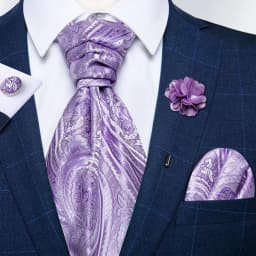 Classic Wedding Ascot Tie For Men Yellow Gold Red Paisley Floral Scarf Neck Tie Brooch Pin Set Cravat Ascot Tie For Banquet