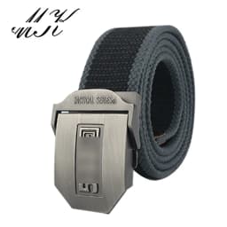 Maikun Metal Automatic Buckle Canvas Belts for Men Military Tactical Men Belt Casual Style Men Belt
