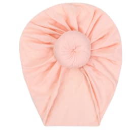 Solid Cotton Donuts Baby Boy Girls Cap Hat 0-4T Sweet Newborn Skullies Beanies Soft Turban India Topknot Headwraps Accessories