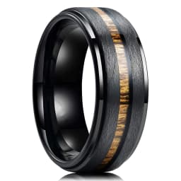 Fashion Men's Smooth Black Stainless Steel Rings Width Signet Square Infinity Finge Ring Hiphop Male Wedding Party Jewelry Gift