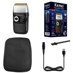 Original Kemei Powerful Barber Pro Electric Shaver For Men Hair Beard Electric Razor Balds Head Shaving Machine Finishing Fades