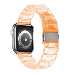 Strap for Apple Watch 6 band 44mm 40mm iWatch band 42mm 38mm Transparent Resin Belt Bracelet Apple watch series 3 4 5 se 6 band