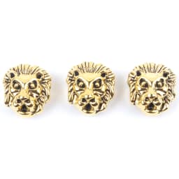 10pcs Antique Owl Lion Buddha Leopard Head Spacer Beads Charm DIY Bracelets Necklace Beads for Jewelry Making Accessories