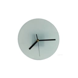 20pcs Sublimation Blank Mirror Edge Glass Photo Frame with Clock
