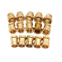 15PCS Ring Brass Collets Diameter 14.5 to 21.5mm Ring Setter Ball Clamp Accessories Tools for Jewelry