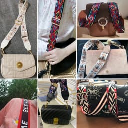 Women Bag Shoulder Crossbody Waist Bag Adjustable Replaceable Custom Length Webbing Fashion Nylon Handle Wide Shoulder Strap