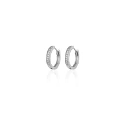 CRMYA Gold Silver Filled Several Sizes Hoop Earring CZ Zircon Heart Higgle Earrings For Women Jewelry Wholesale Aretes De Mujer