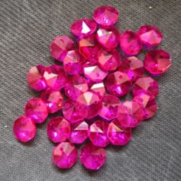 200pcs 14mm 2 hole Crystal Glass Octagon Beads For Chandeliers Parts Crystal Curtain Accessories Home Living Decoration