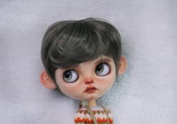 Blythe Doll Eulation Hair Fits BJD Doll 1/6 Fashionably Sunny Handsome Micro Roll Easy Lamp High Temperature Silk Wigs Dark Lila