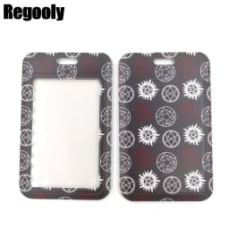Supernatural SPN Creative Lanyard Card Holder Student Hanging Neck Phone Lanyard Badge Subway Access Card Holder Accessories