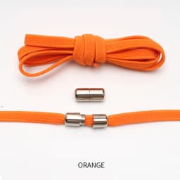 New Flat No Tie Shoelaces Elastic Metal Lock Shoe laces Special Creative Kids Adult Unisex Sneakers Shoelace Fast Lazy Laces