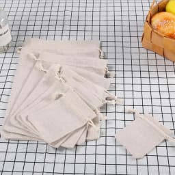 100Pcs/lot Burlap Bag 9x12 13x18 15x20 cm Drawstring Jewelry Pouch Jute Gift Bags Jewelry Packaging Wedding Bags