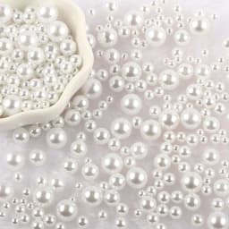 10g Random Mix 3-10mm No Hole ABS Imitation Pearl Bead For Vase Filler Makeup Brush For DIY Jewelry Making Decor F0912