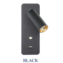 Indoor LED Wall Lamp 7W with USB Charge Wall Lamp Bedroom Living Room Nordic Modern Wall Light Aisle with Switch Wall Sconce