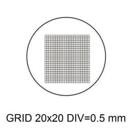 Eyepiece Micrometer Diameter 19mm Optical Glass Cross Ruler Net for Biogolical Microscope 23.2mm Ocular DIV 1 0.1 0.05 0.2 mm