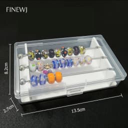 Acrylic Jewelry Charm Beads Storage Box for Trollbeads Bracelet Ring Holder Organizer Tray Diy Finding Display Stand Rack Case