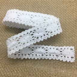 5Yards 1-6cm Crocheted Webbing Cotton Lace Trims for Handmade DIY Sewing Garments Accessories Wedding Deco Gift Floral Packing