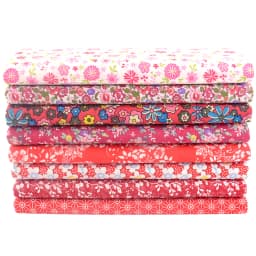 Booksew 30*30cm 8 PCS Pack Cotton Fabric Flower Printed Sewing Cloth Quilting Fabrics For DIY Handicrafts Accessories Patchwork
