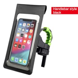 360° Rotation Waterproof Bicycle Phone Bag Case Touch Screen Bike Handlebar Phone Holder Motorcycle Rearview Mirror Phone Stands