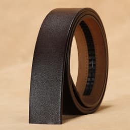 Men's High Quality Cowhide Leather Belt Automatic Buckle Fashion Genuine No Buckle Accessory