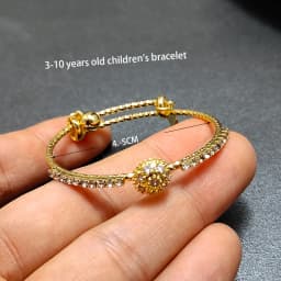20 Styles Dubai Gold Color Baby Bangles For Kids Baby Promotion Sale Child Birthday Gifts Children'S Bracelets