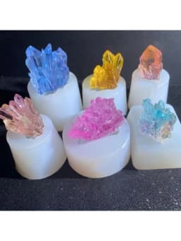Simulation Original Stone Crystal Cluster Epoxy Resin Mold DIY Silicone Mould