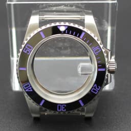 40mm Cases Men's Watch Ceramic Bezel Sapphire Glass Fit NH35 NH36 ETA 2824 Miyota 8215 Movement 28.5mm Dial Submariner Parts