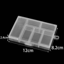 Transparent Plastic Storage Jewelry Box Compartment Adjustable Container For Beads Earring Box For Jewelry Rectangle Box Case