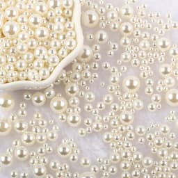 10g Random Mix 3-10mm No Hole ABS Imitation Pearl Bead For Vase Filler Makeup Brush For DIY Jewelry Making Decor F0912