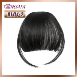 Synthetic Bangs Clip-in Hair Extensions Thick Bangs Hairpieces for Women Daily Heat Resistant Fake Bangs
