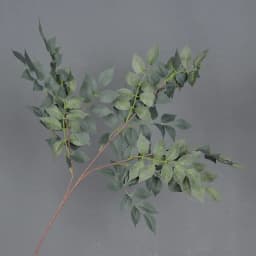 HMEOT Artificial Green Plants Grass Silk Trumpet Leaf Fake Flower Wedding Floral Row Accessories Vase Home Decor Greenery H6969