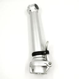 412 Folding Bike Stem 25.4mm-Handlebar 28.6mm-Fork 21.5cm Double Nut Fixing Inward Folding Stem Tube Black/Silver
