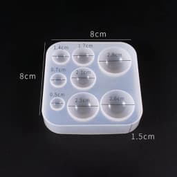 DIY Earrings Pendant Gemstone Making Silicone Mould Triangle Round Epoxy Mold UV Resin Crafts Molds