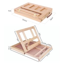 Multifunction Painting Easel Box Artist Desk Easel Portable Miniature Desk Light Weight Folding Easel For Storage During Trips