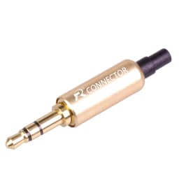 10pcs Stereo 3.5mm Connectors with Protecting Tail Gold Plated 3 Poles Plug 3.5mm Jack Male Connector Earphone Jack DIY