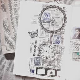 DIY stickers vintage black and white base sulfuric acid paper stickers scrapbooking album journal happy plan decoration stickers