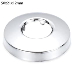 1Pcs Stainless Steel Water Pipe Wall Covers Self-Adhesive Shower Faucet Decorative Cover Chrome Finish Bathroom Accessories