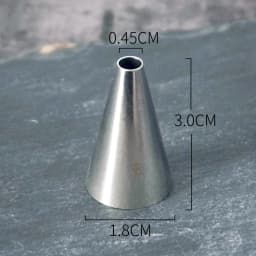 #00~12 Round Dot Piping Nozzles Pastry Icing Tips Fondant Cup Cake Chocolate Baking Decorating Tools Stainless Steel