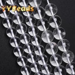 5A Quality Natural Light Blue Topazs Beads Blue Crackle Crystal Loose Beads For Jewelry Making Bracelets Women Necklaces 4-12mm