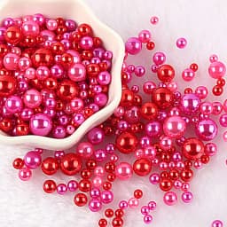 10g Random Mix 3-10mm No Hole ABS Imitation Pearl Bead For Vase Filler Makeup Brush For DIY Jewelry Making Decor F0912