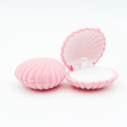 1 Piece Shell Shape Lovely Velvet Wedding Engagement Bracelet Display Gift Jewelry Box Necklace Holder Stand Earrings Organizer