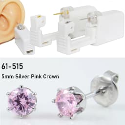 Disposable Sterile Ear Piercing Unit Cartilage Tragus Helix Piercing Gun Tool Kit Build In Steel Stud Earring Star Ball