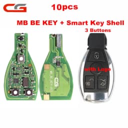 Original CG CGDI MB BE KEY V1.2 For Benz Till FBS3 315MHZ/433MHZ Get 1 Free Token CGDI MB With Smart Key Shell 3/4 Button Logo