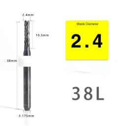 VACK 10Pcs/lot Endmill 0.5-3.175mm Corn Carbide Tungsten PCB Milling Cutter Set PCB Machine Router Bit Engraving End Mill Tools