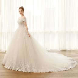SL-6804 Customized ball gown wedding dress off shoulder elegant lace appliques celebrity princess wedding gowns plus size